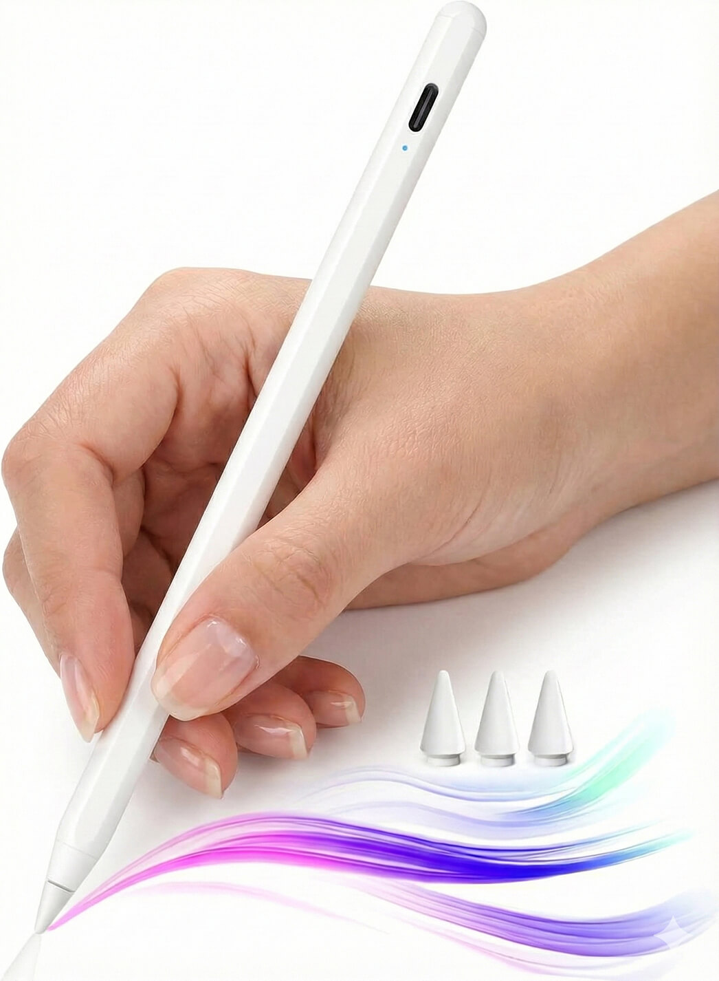 タブレット用ペンシルを持っている写真